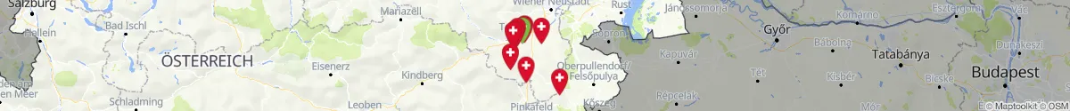 Kartenansicht für Apotheken-Notdienste in der Nähe von Edlitz (Neunkirchen, Niederösterreich)